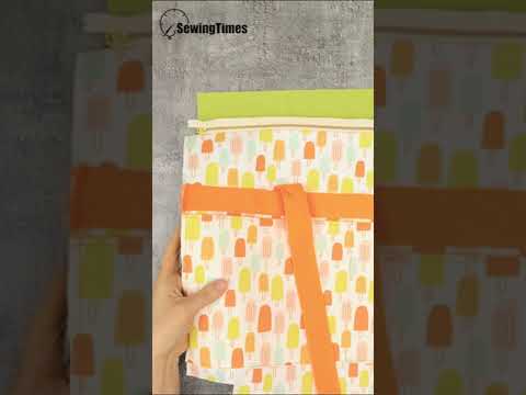 DIY Zipper Tote Bag #sewingtimes #shorts