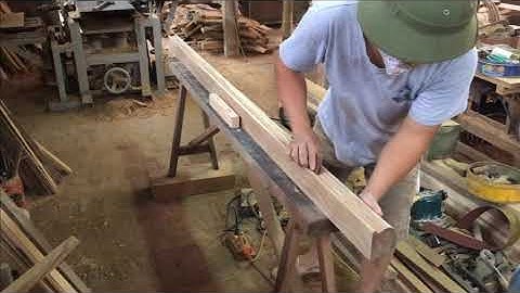 Amazing Woodworking Skills Of Carpenter // Cách làm tay vịn cầu thang gỗ // Đồ gỗ
