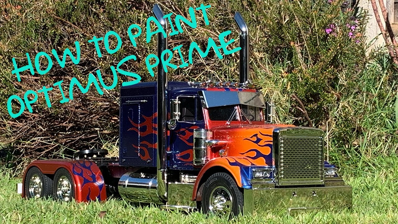 How To Paint Optimus Prime Tamiya Grand Hauler Build Update YouTube