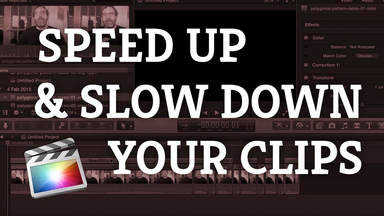 Final Cut Pro X: Speed Up and Slow Down Your Clips - YouTube