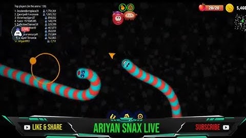 Wormszone.io live stream biggest worms hunting part (98) || Android / ios gameplay Walkthrough