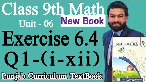 Class 9th Math New Book Chapter 6 Exercise 6.4 Q1 (i-xii)-9th Class Maths Exercise 6.4-Trigonometry