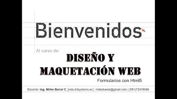 Diseño y maquetación web - Formularios con Html5