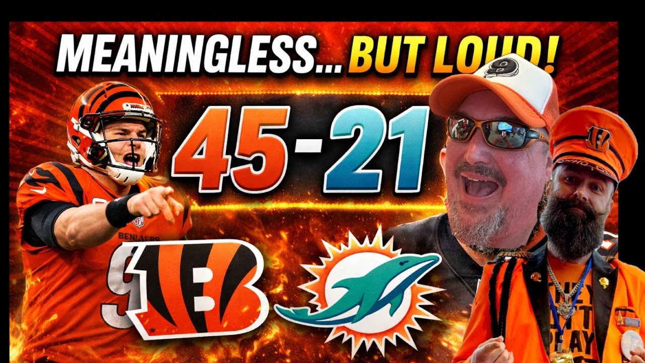 Bengals DOMINATE Dolphins 45–21 | What the Win Means with 2 Games Left | Victory Monday