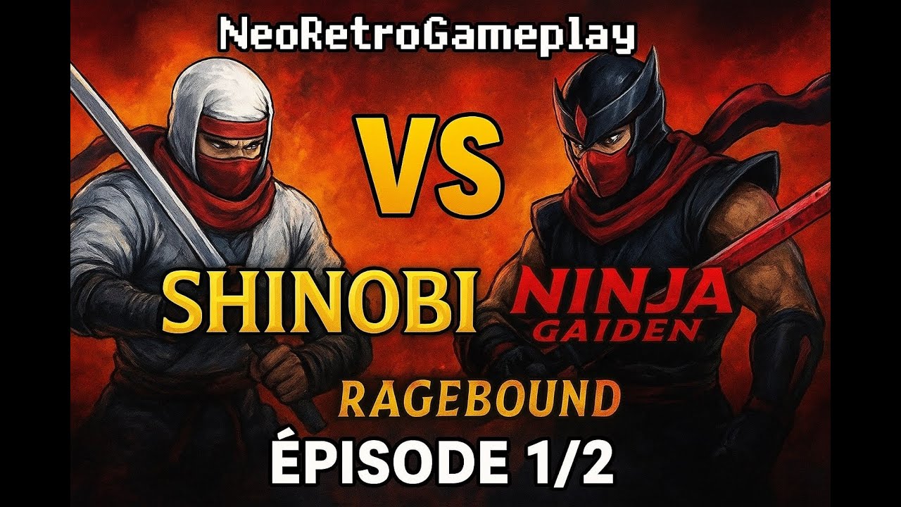 🎮 NeoRetro Découverte – Shinobi vs Ninja Gaiden Ragebound ⚡ Partie 1/2 ...