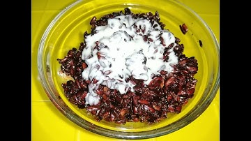 Cơm Rượu Nếp Than (Sữa chua nếp cẩm) - Rice yogurt with wine