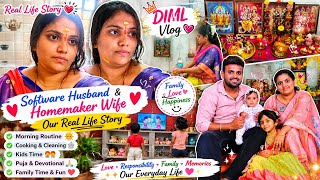 Software Husband ❤️ Homemaker Wife | Our Real Life Story | Telugu Family Vlog | DIML Vlog