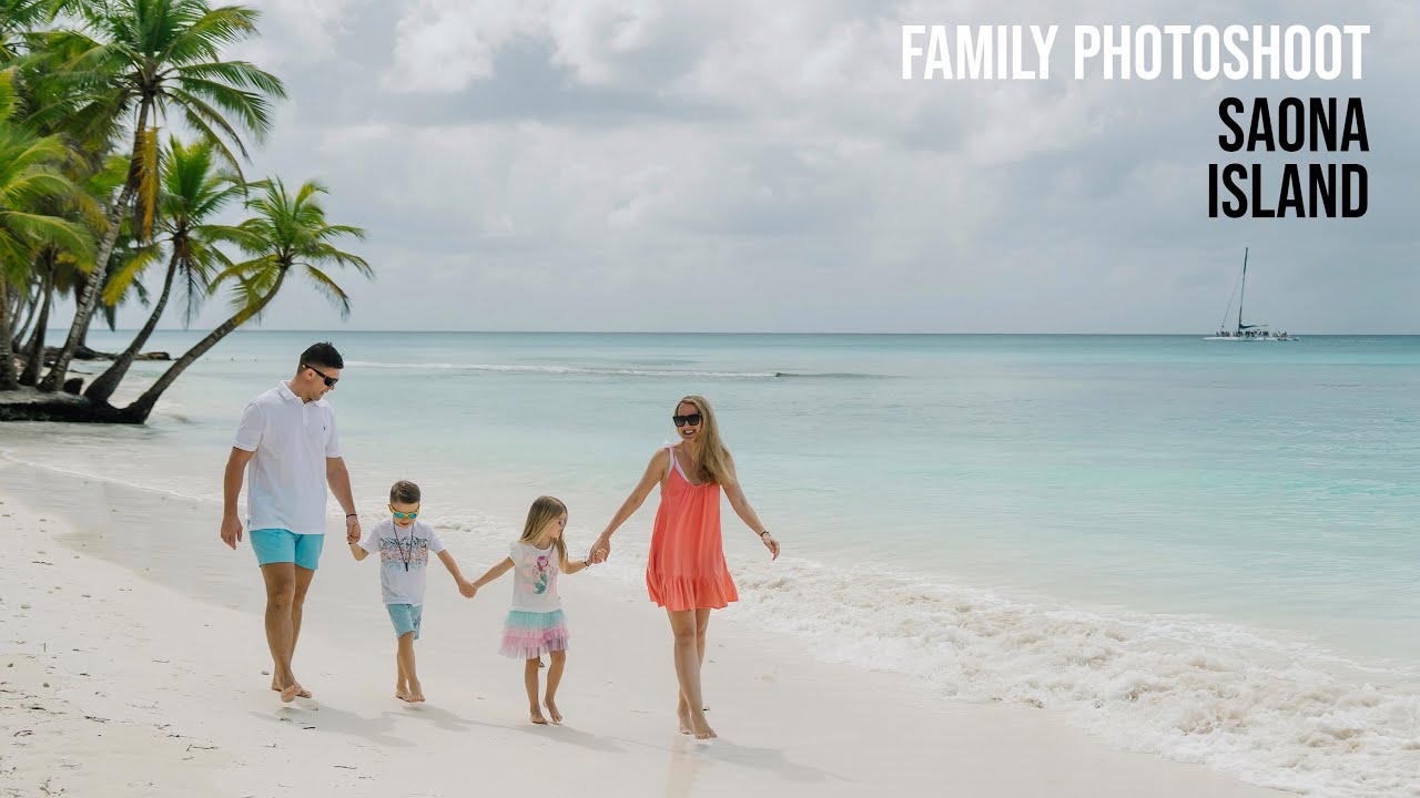 Family photoshoot on Saona island (Punta Cana photographer)