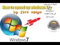 طريقة تسريع ويندوز 7 في خمسة خطوات بسيطة بدون برامج windows 7