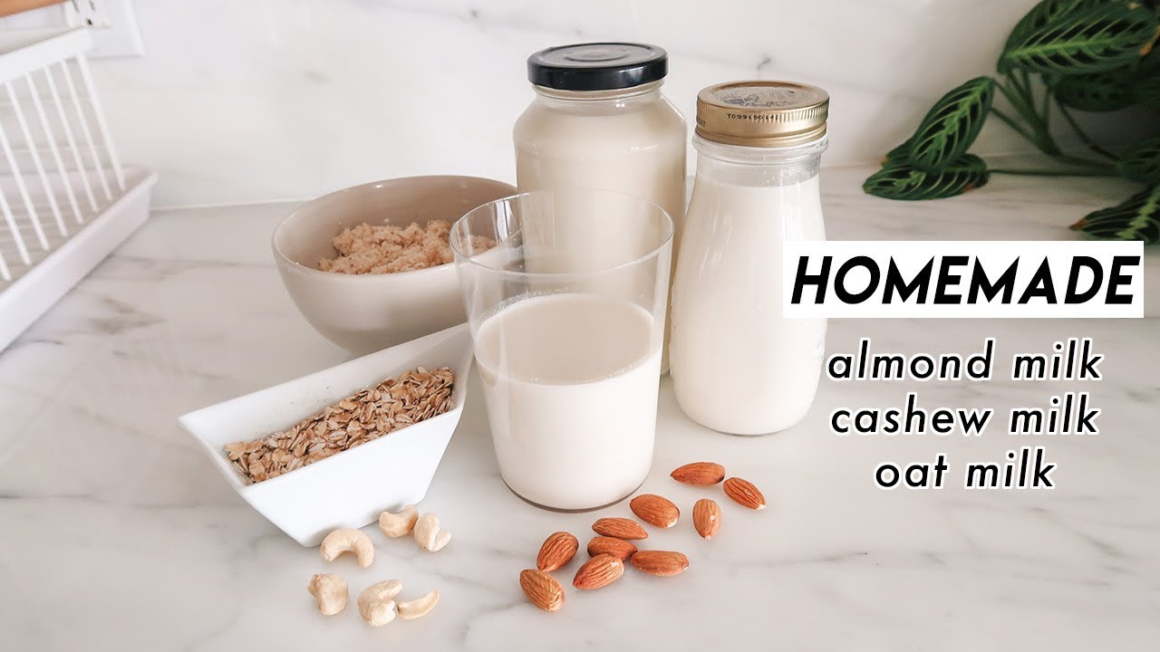 How to Make Almond Milk, Cashew Milk, & Oat Milk 🍼 YouTube