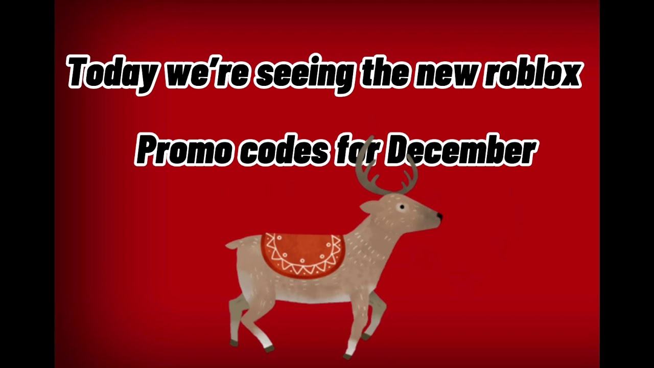 NEW ROBLOX PROMO CODES (DECEMBER 2020)! YouTube