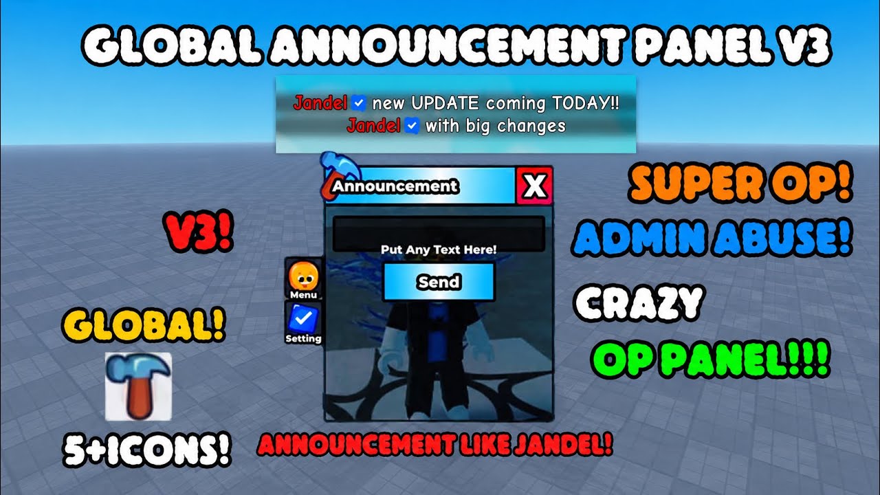 Global Announcement Panel V3 🤑| Studio Lite Tutorial #roblox #fyp # ...
