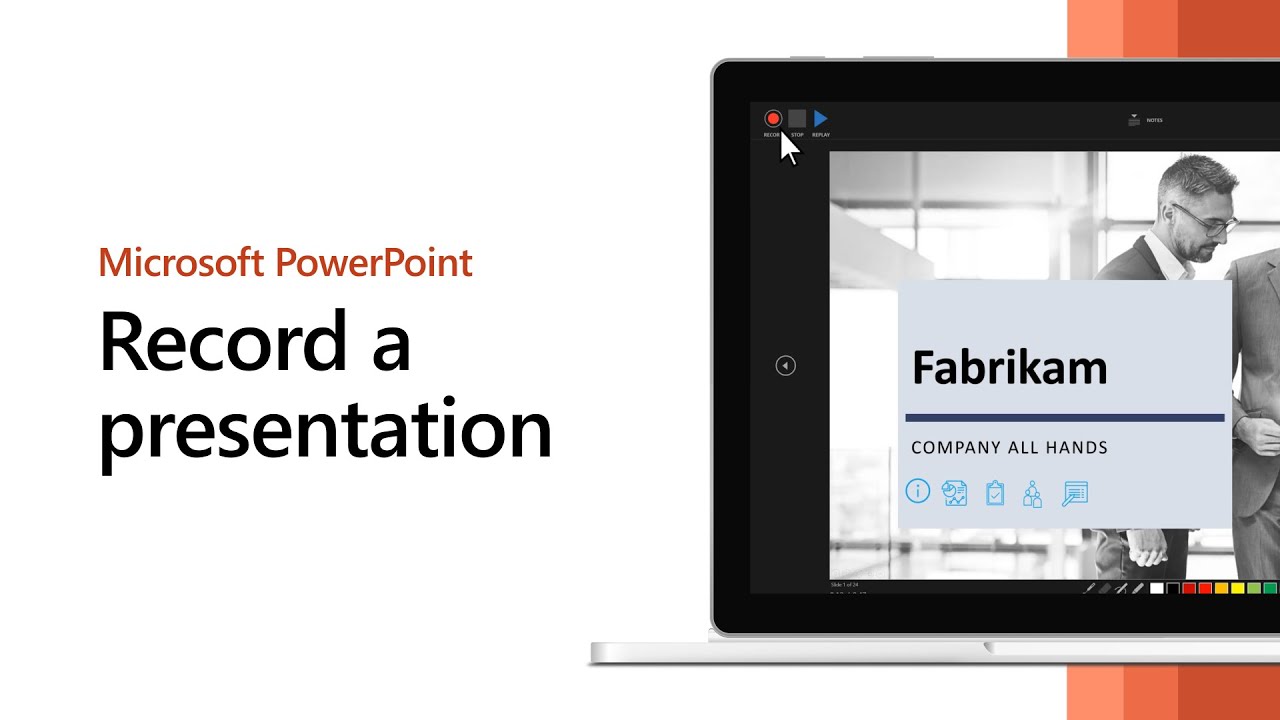 how to record presentation on powerpoint 365