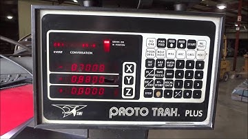 BRIDGEPORT MILL WITH PROTOTRAK 2 AXIS CONTROL