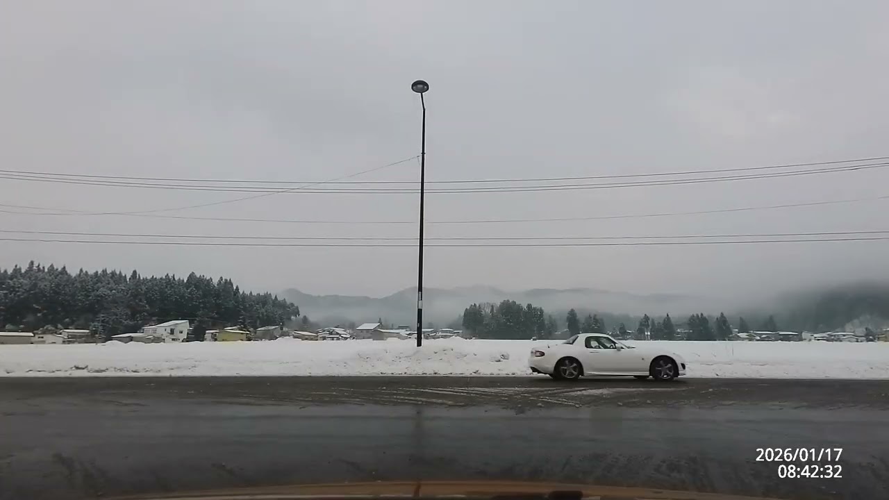 2026 01 17　④　R13　大仙市神宮寺福島の交差点～