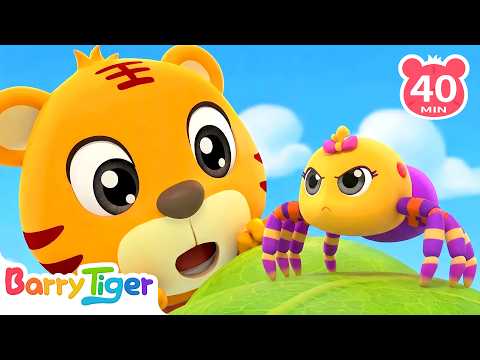 Itsy Bitsy Spider Climbs Up 🕷️ | Kids Play | Kids Songs & Nursery Rhymes | BarryTiger
