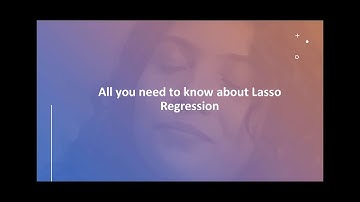 What is Lasso Regression 👀