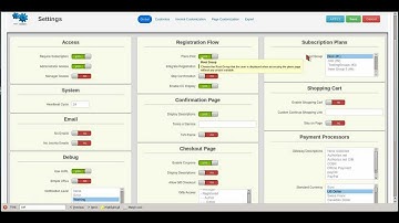 AEC Settings Part 3 - Global Settings Tab: Subscription Plans, Shopping Cart, Payment Processors