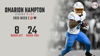 Omarion Hampton Week 2 Highlights Every Run Vs Raiders