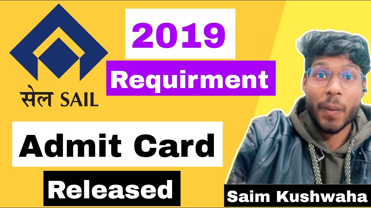 SAIL requirment 2019 Admit card released  | How to download sail admit card | Latest job updates