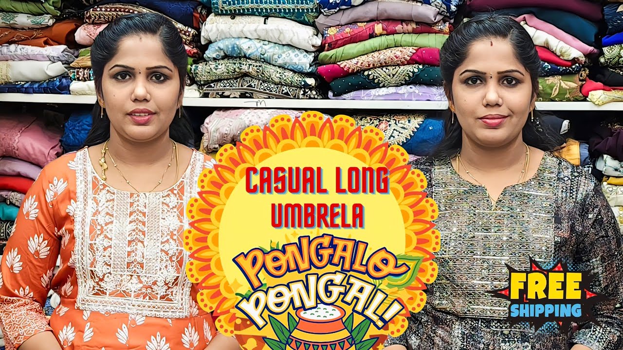 🚨 PONGAL EP:2‼️🎊ரூ.400 முதல் TRENDING CASUAL LONG AMBERLA & FREE SHIPPING 🎊
