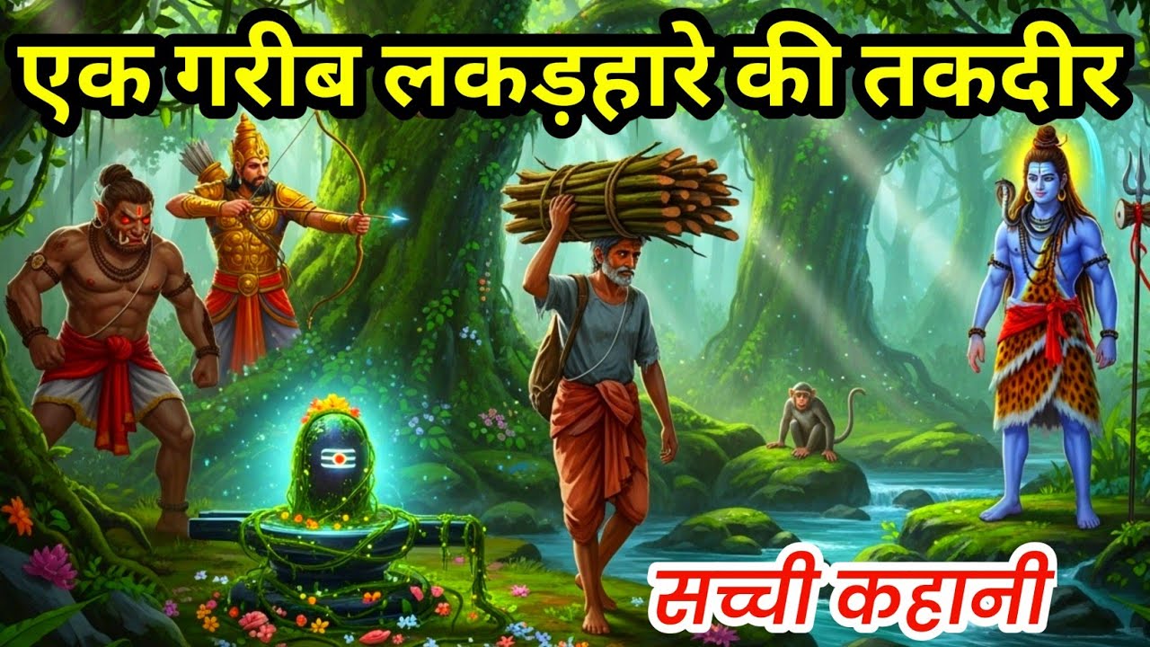 एक गरीब लकड़हारे की तकदीर की सच्ची कहानी | hindi kahani | motivation story | gyanvardhak kahaniyan 