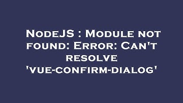 NodeJS : Module not found: Error: Can