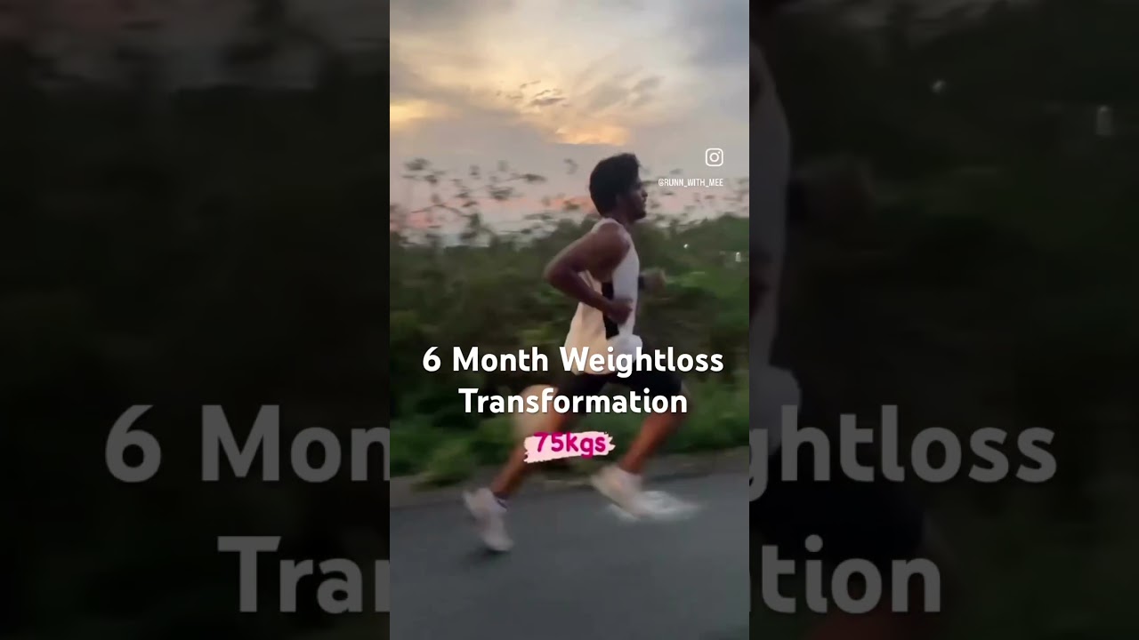 Six month weight loss / fatloss transformation by running  