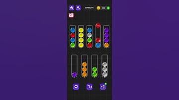 Ball Sort Master Level 51 #ballsortmaster #ballsortmastersolution #puzzlegame #gaming #games