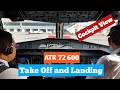 ATR 72 600 Take Off and Landing || Cockpit View