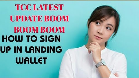 Landing wallet website tcc how to sign up? Full explain procedure of sign up watch till end jai tcc