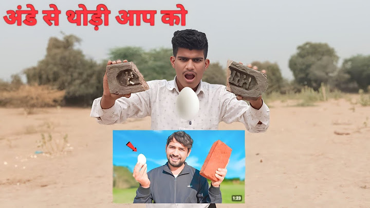 क्या एक अंडा ईंट को तोड सकता है ? Egg vs Brick 🥚🥚
