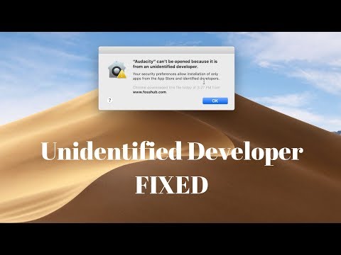 FIXED - MacBook App can't be opened because it is from an Unidentified Developer