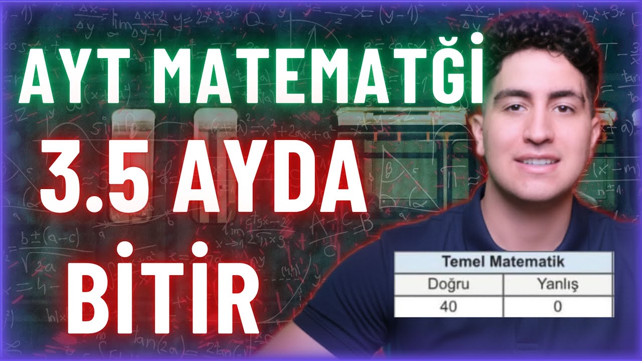 3.5 AYDA AYT MATEMATİK BİTİRME PROGRAMI #yks2026 #matematik