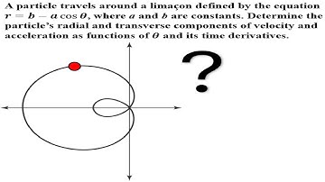 12-160) Determining the radial & transverse components of velocity & acceleration for a particle