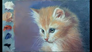 Pintando un gatito con óleo #2