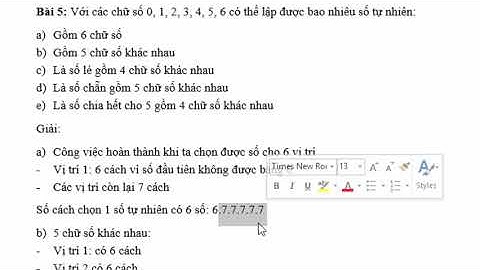 #11 - TỔ HỢP XÁC SUẤT - BÀI 1 - QUY TẮC ĐẾM - BÀI TẬP