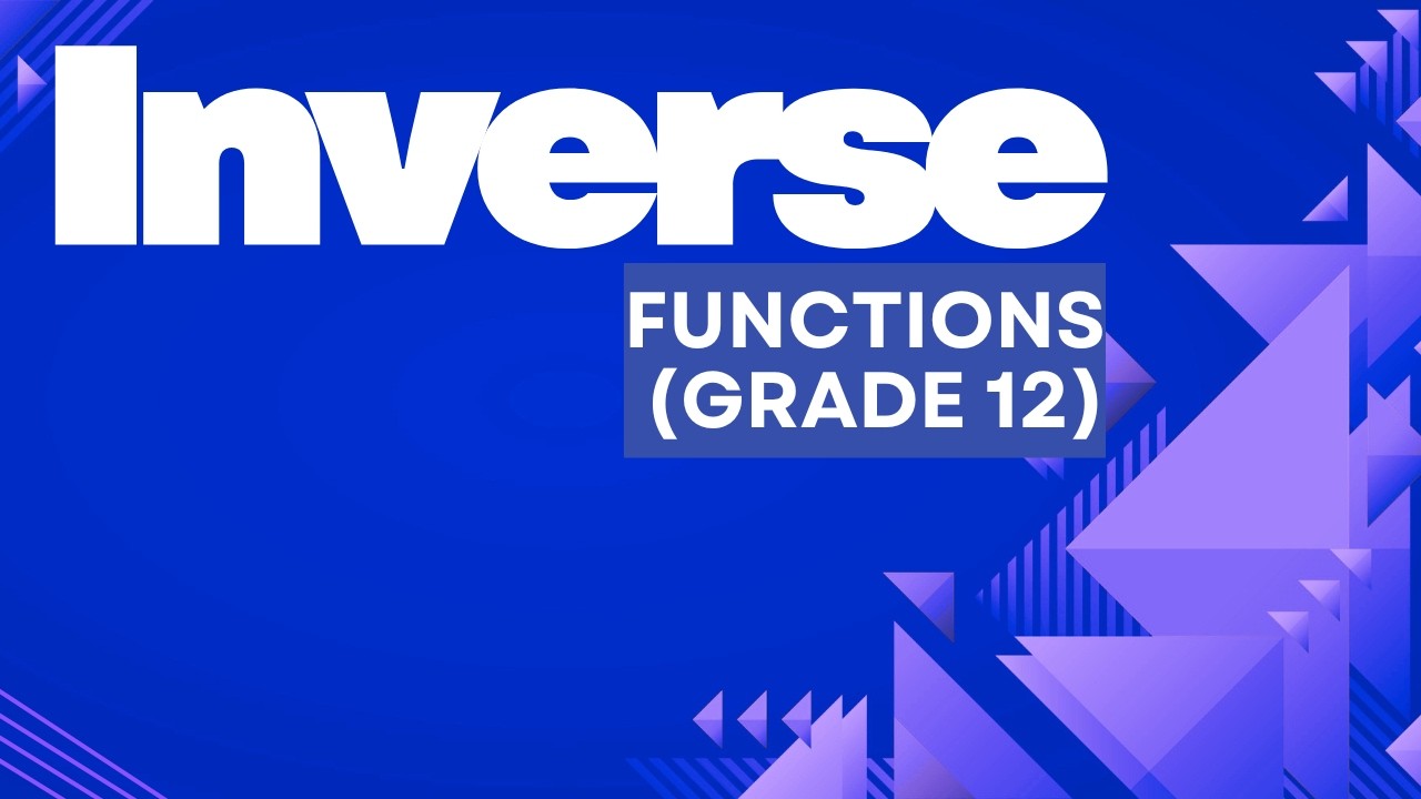 Grade 12 Inverse functions part 1 (finding the equation) - YouTube