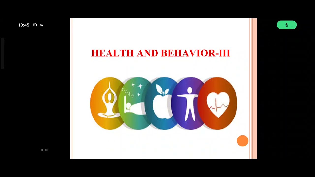 Health and behaviour -III ,M.A. SEM IV- HEALTH PSYCHOLOGY - YouTube