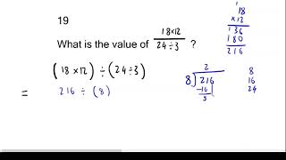 Year 7 Naplan Practice Test Question 19
