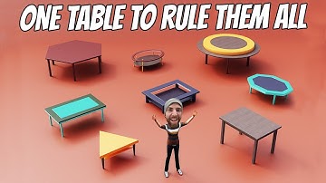 Procedural Table with Geometry nodes in Blender 3.4