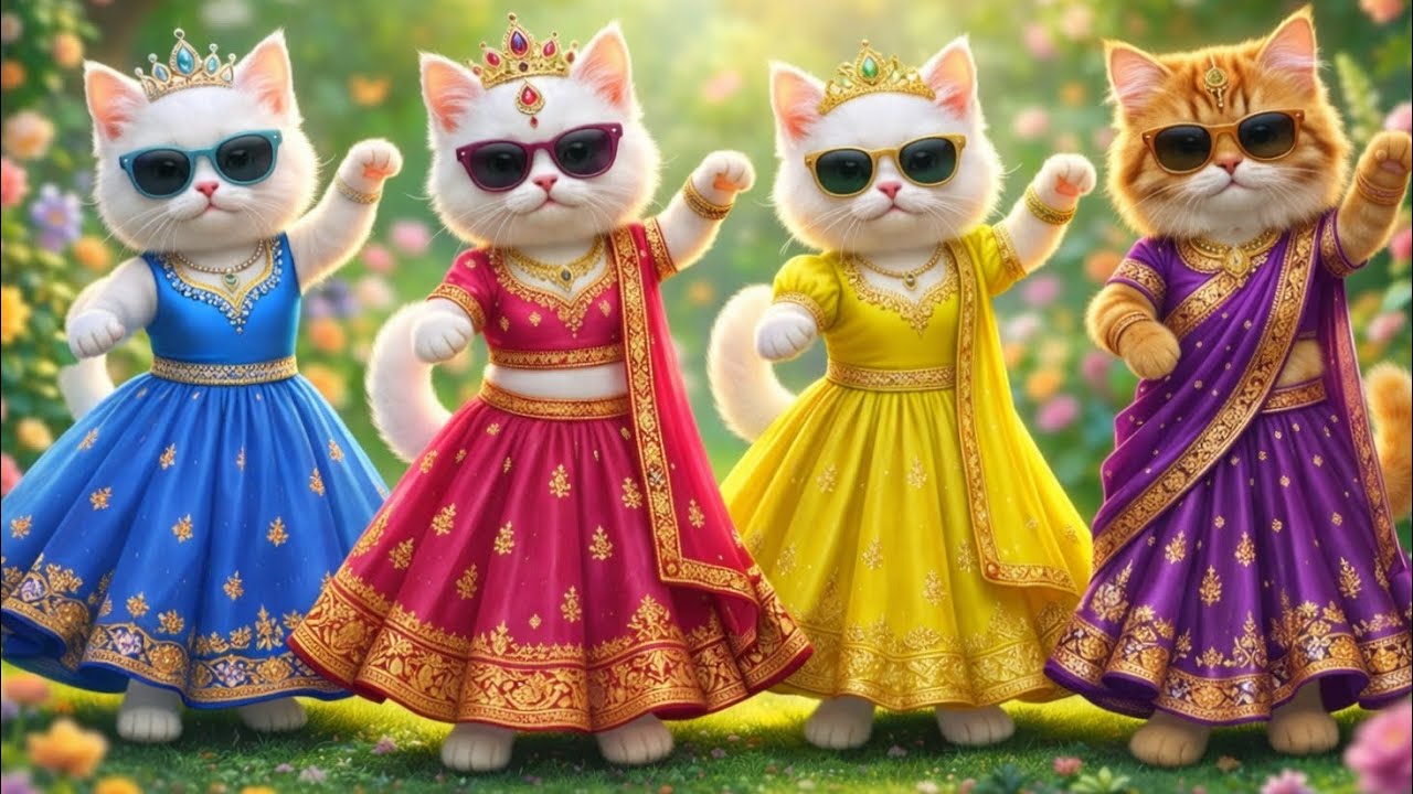बिल्ली डांस | Cutest Cat videos funny dance🤣💃Videos for cats 