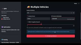 Prototype of Quantum Inspired Traffic Route Optimisation System