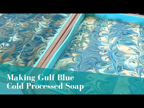 Making Gulf Blue Cold Processed Soap