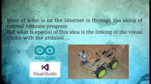 project of designing a robot that connected with visual studio