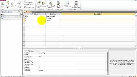 Using Arithmetic operations in designing a Table in MS Access 2010