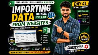 Import Data from Websites in Excel (2019 & 365) 🌐 Web Data Import Made Easy | Day 41