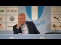 Presskonferens efter 3–0 mot Bnei Yehuda Tel Aviv FC