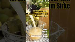 Kendi Gerçek Mizi Yapıyoruz🍎🍐Fabrikasyon Sirke, Para Verip De Probiyotik Alma