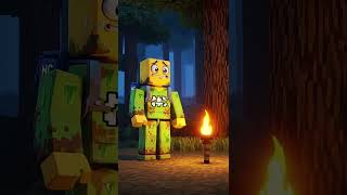 Noob's FIRST TORCH = INSTANT CREEPER Explosion! 💥😂 (Minecraft + Roblox) #minecraft  #roblox #gaming